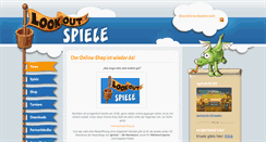 Desktop Screenshot of lookout-spiele.de